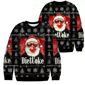 Santa Diet Coke Christmas Ugly Sweater