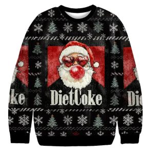 Santa Diet Coke Christmas Ugly Sweater