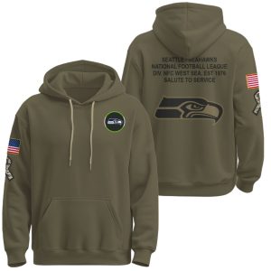 Seahawks 2025 Salute To Service Hoodie