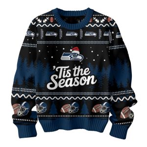 Seahawks Tis The Season Christmas Ugly Sweater 1