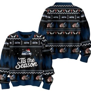 Seahawks Tis The Season Christmas Ugly Sweater