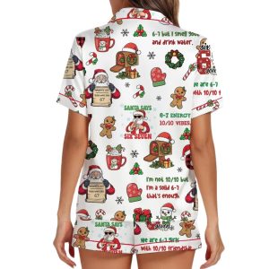Six Seven Santa Meme Pajama Set 2