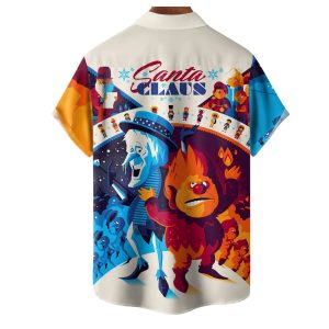 Snow Miser Heat Miser Christmas Santa Claus Hawaiian Shirt 2 Snow Miser Heat Miser Christmas Santa Claus Hawaiian Shirt 1
