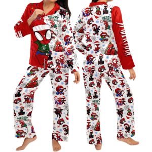 Spiderman Christmas Pajamas Set 1