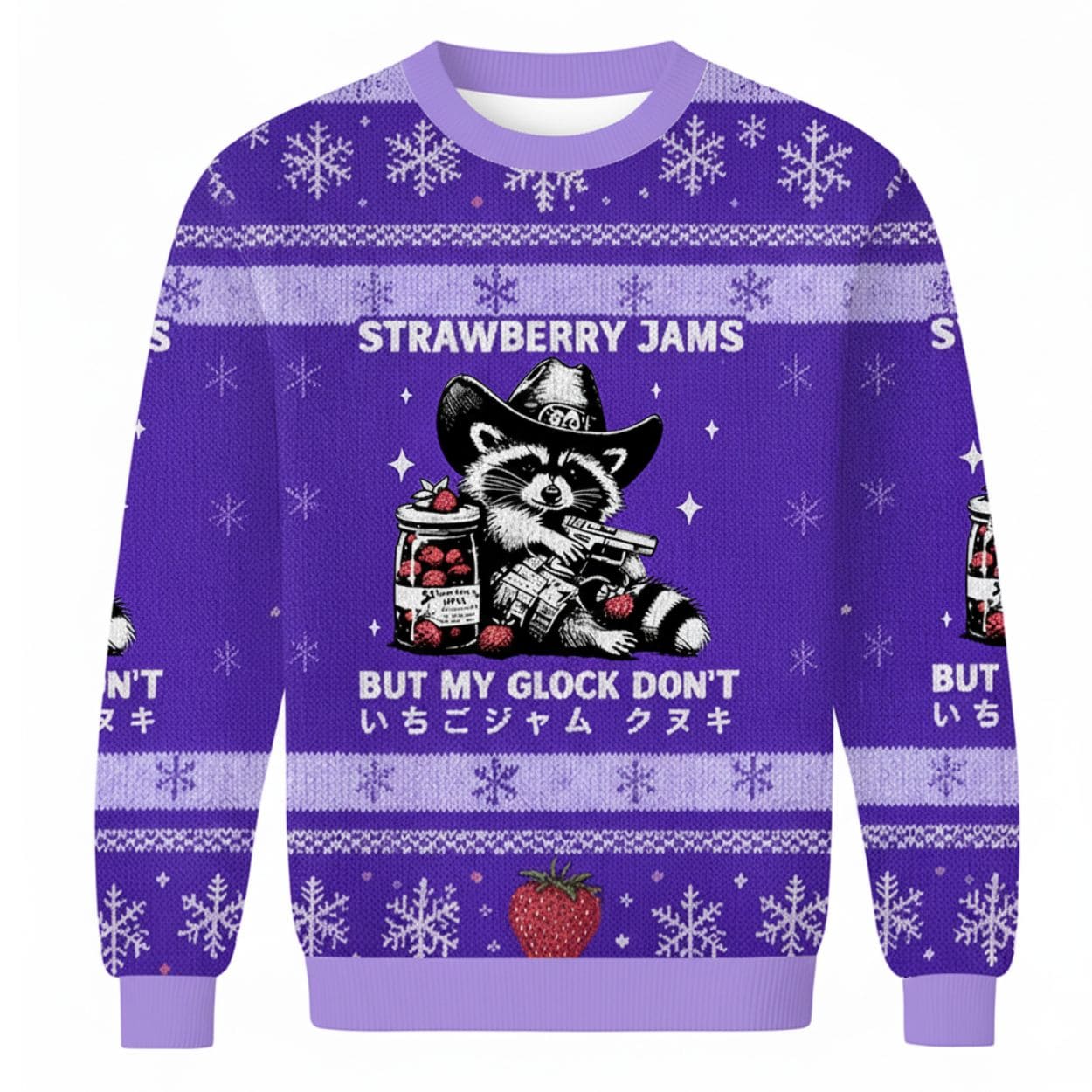 Strawberry Jams But My Glock Don't Christmas Ugly Sweater Strawberry Jams But My Glock Don't Christmas Ugly Sweater