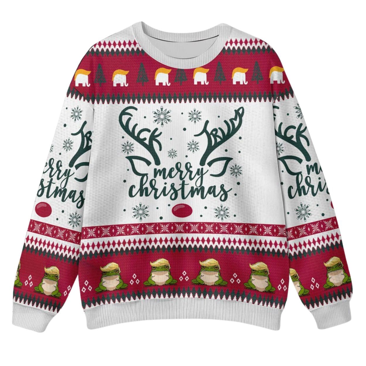 Subtle Anti Trump Christmas Reindeer Ugly Sweater Subtle Anti Trump Christmas Reindeer Ugly Sweater