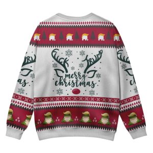 Subtle Anti Trump Christmas Reindeer Ugly Sweater 2 Subtle Anti Trump Christmas Reindeer Ugly Sweater 2
