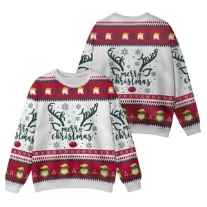 Subtle Anti Trump Christmas Reindeer Ugly Sweater