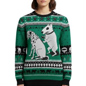 Tattooed Dogs Ugly Christmas Sweater 1
