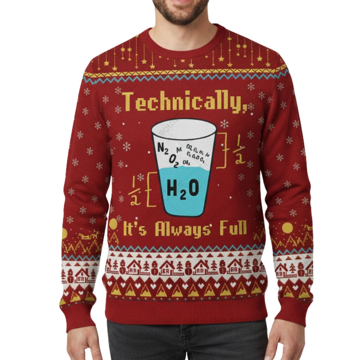 Technically It's Always Full Ugly Christmas Sweater Technically It's Always Full Ugly Christmas Sweater