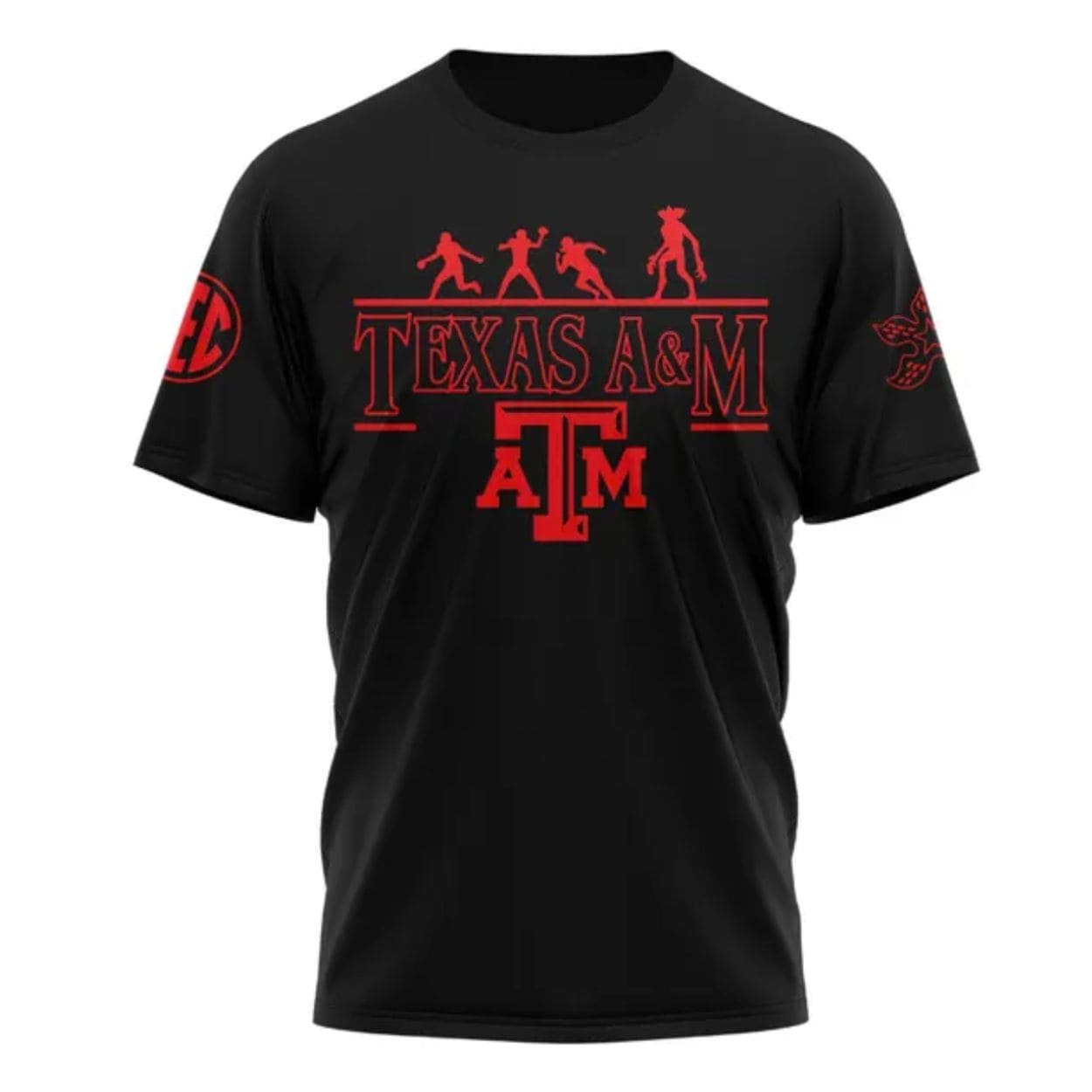 Texas A&M Football x Stranger Things 2025 Special T-Shirt Texas A&M Football x Stranger Things 2025 Special T-Shirt