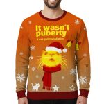 This Wan't Puberty It's Gamma Radiation Christmas Ugly Sweater