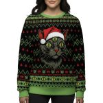 Three Eyed Cat Ugly Christmas Sweater