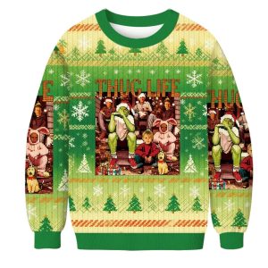 Thug Life Christmas Movie Friends Christmas Ugly sweater