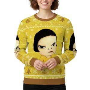 Too Young To Die Smoking Girl Christmas Ugly Sweater 1 Too Young To Die Smoking Girl Christmas Ugly Sweater 2