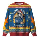 Trash Panda Dumpster Fire Response Team Ugly Christmas Sweater
