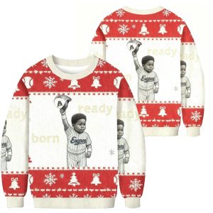 Vladimir Guerrero Jr Born Ready Christmas Ugly Sweater