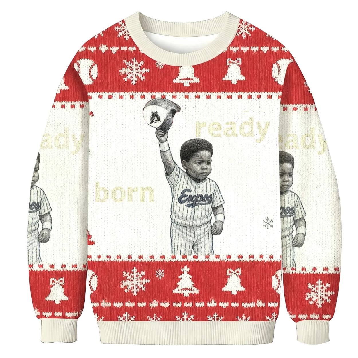 Vladimir Guerrero Jr Born Ready Christmas Ugly Sweater Vladimir Guerrero Jr Born Ready Christmas Ugly Sweater