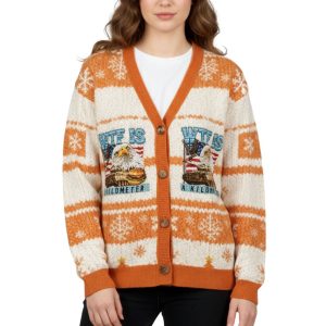 WTF Is A Kilometer Meme Ugly Cardigan Sweater