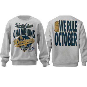 We Rule October Dodgers World Series Champions 2025 Shirt