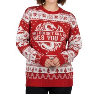 What Doesn't Kill You Gives You XP Ugly Christmas Sweater 1 What Doesn't Kill You Gives You XP Ugly Christmas Sweater 2