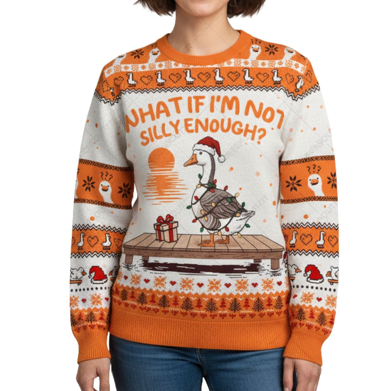 What If I’m Not Silly Enough Ugly Christmas Sweater What If I’m Not Silly Enough Ugly Christmas Sweater