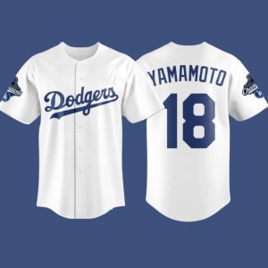 Yamamoto Dodgers World Series Champions 2025 Jersey