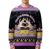 Cute Cat Drinking Beer Christmas Ugly Sweater