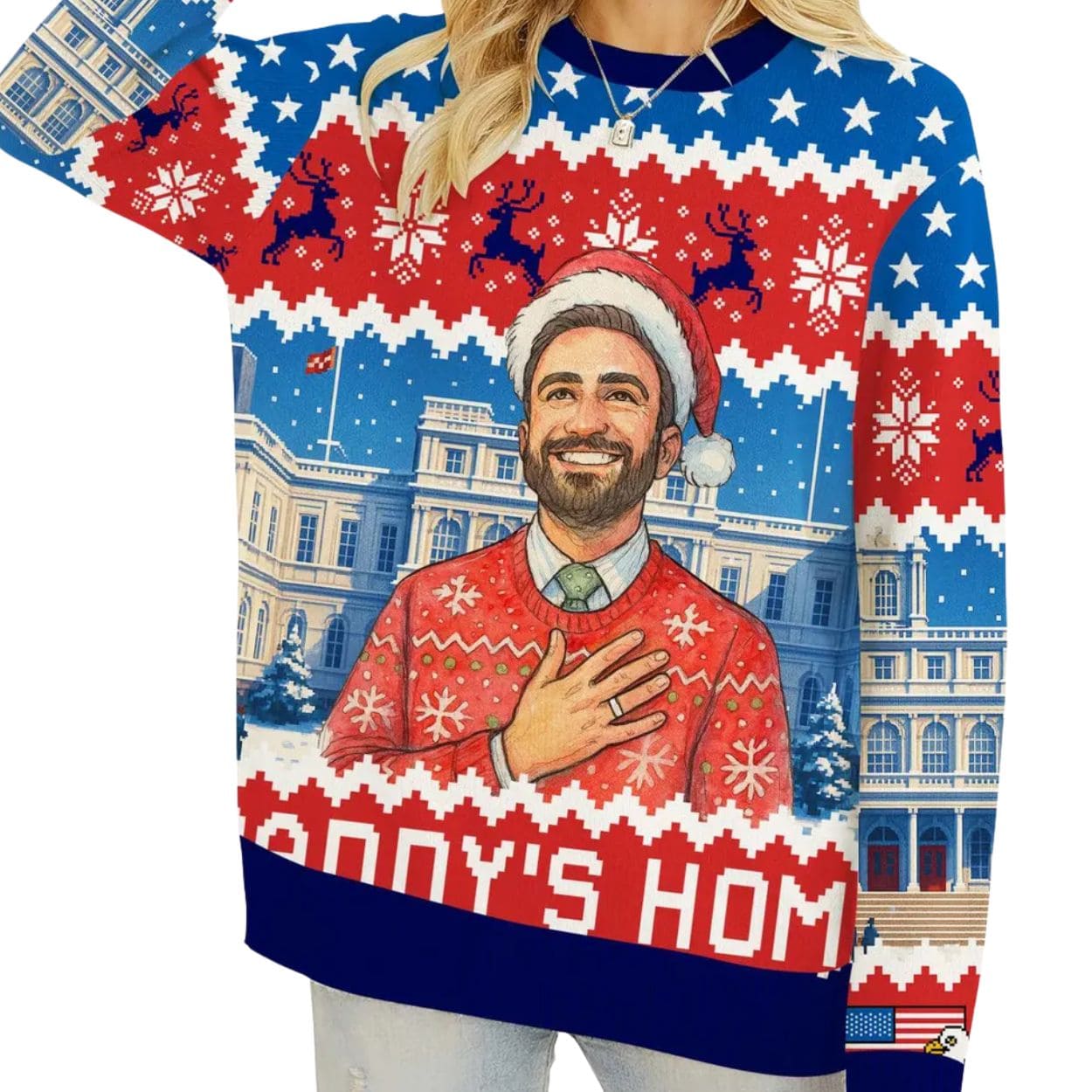 Zohran Mamdani Daddy’s Home Ugly Sweater Zohran Mamdani Daddy’s Home Ugly Sweater