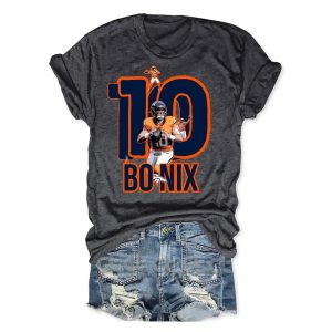 10 Bo Nix Broncos T Shirt 3