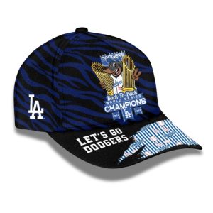 2025 Dodgers Back To Back World Series Champions Let's Go Dodgers Classic Cap 1