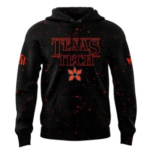 2025 Red Raiders x Stranger Things Hoodie 1 2025 Red Raiders x Stranger Things Hoodie