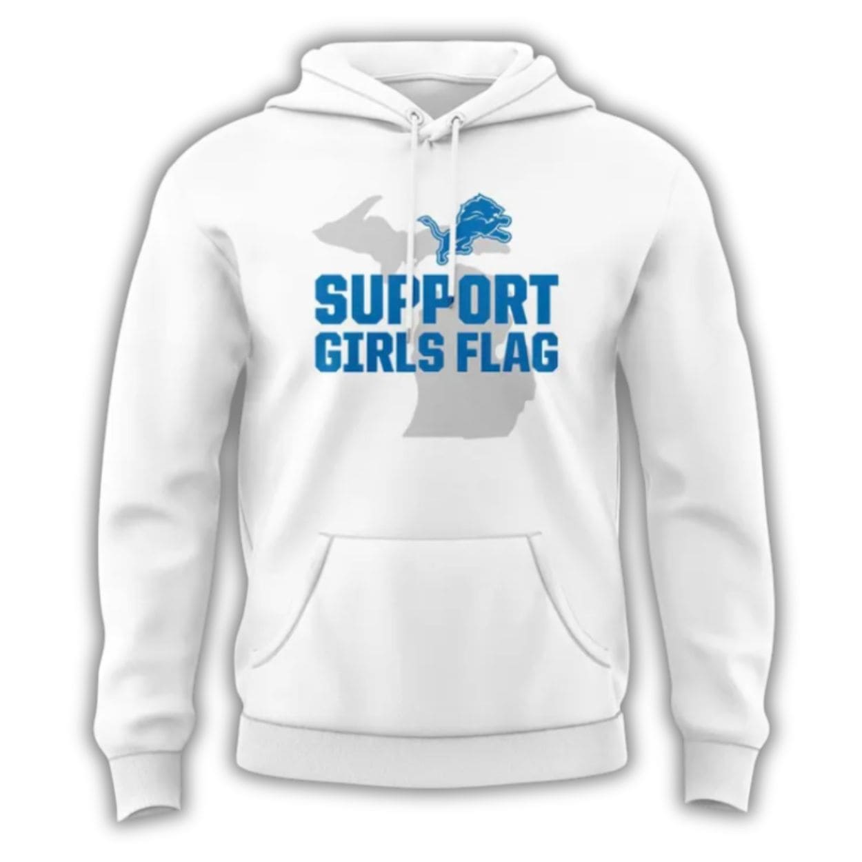 2025 Support Girls Flag Lions Hoodie 2025 Support Girls Flag Lions Hoodie