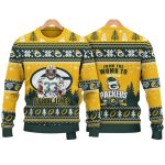 Aaron Jones Packers For Life Christmas Ugly Sweater
