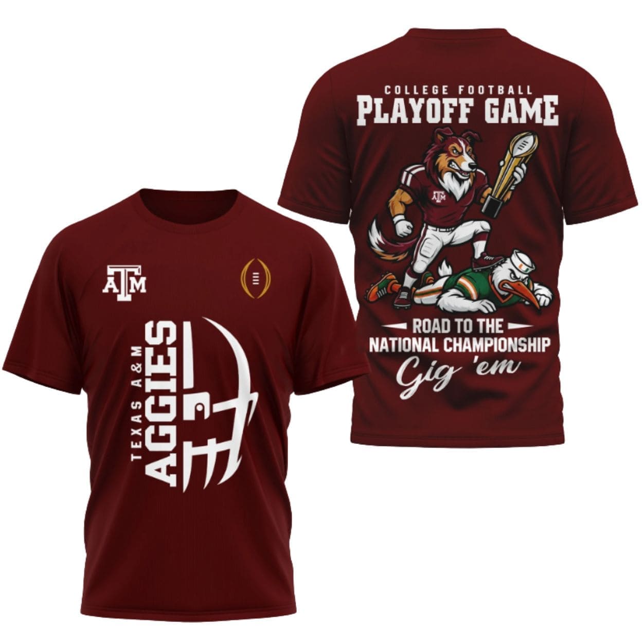 Aggies Football Road To The National Championship 2025 Reveille And Sebastian The Ibis Shirt 2 Aggies Football Road To The National Championship 2025 Reveille And Sebastian The Ibis Shirt 2