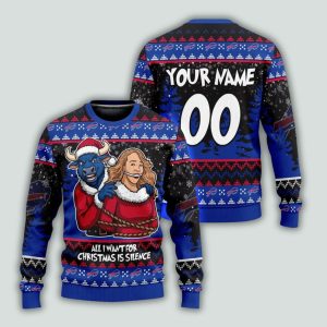 All I Want For Christmas Is Silence Bills Ugly Christmas Sweater