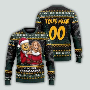 All I Want For Christmas Is Silence Packers Ugly Christmas Sweater