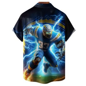 American Football Chargers Art Hawaiian Shirt 1