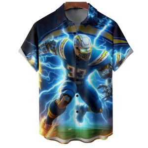 American Football Chargers Art Hawaiian Shirt