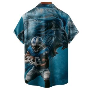 American Football Detroit Art Hawaiian Shirt 1