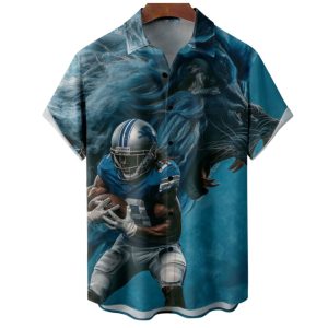 American Football Detroit Art Hawaiian Shirt
