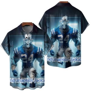 American Football Indianapolis Art Hawaiian Shirt 2