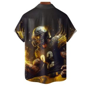 American Football Pittsburgh Art Hawaiian Shirt 1