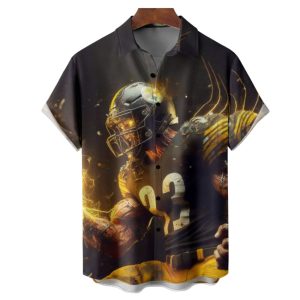 American Football Pittsburgh Art Hawaiian Shirt