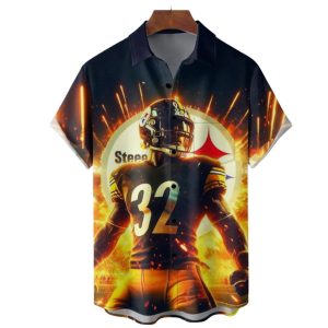 American Football Steelers Art Hawaiian Shirt