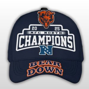 Bears 2025 NFC North Champions Bear Down Cap 1