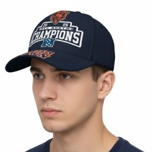 Bears 2025 NFC North Champions Bear Down Cap 1 Bears 2025 NFC North Champions Bear Down Cap