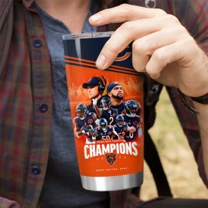 Bears 2025 NFC North Champions Tumbler Cup 1