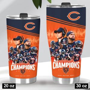 Bears 2025 NFC North Champions Tumbler Cup 3