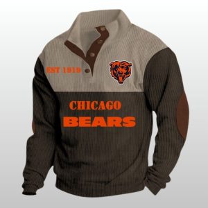 Bears Football EST 1919 Stand Up Collar Sweatshirt 2